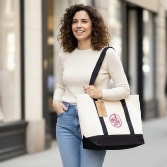 NWT Trader Joe’s Canvas Large Tote Bag - Picture 6 of 6